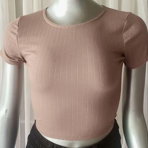 Brown Crop Top NWT